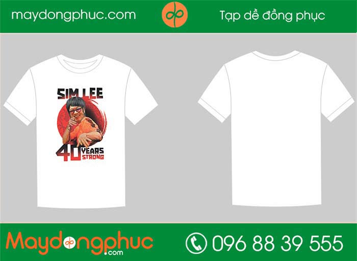 May áo phông Simlee 40 years strong | May ao phong dong phuc