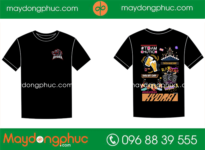 May áo phông Team Chủ tịch Hydra | May ao phong dong phuc