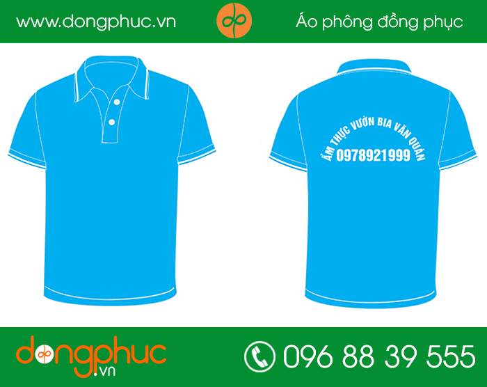 May đồng phục ẩm thực vườn bia Văn Quán | May dong phuc nha hang