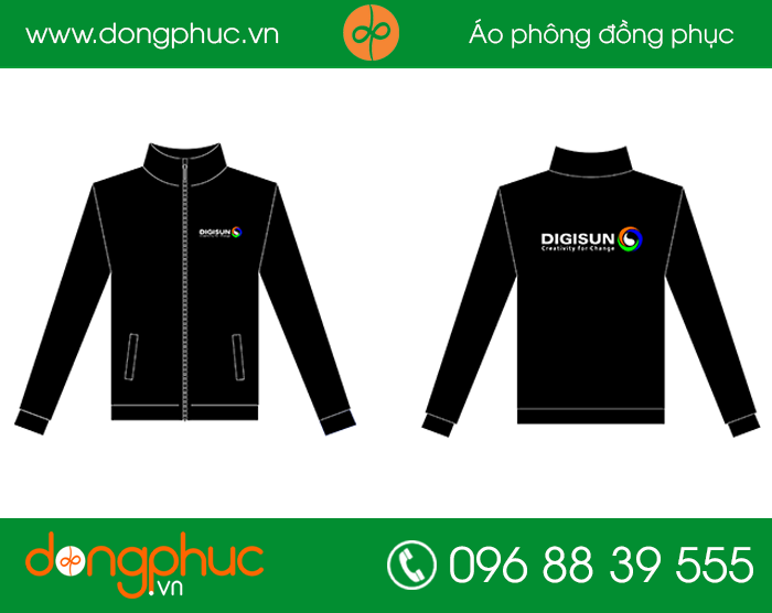 May đồng phục áo gió công ty DigiSun | May dong phuc ao gio