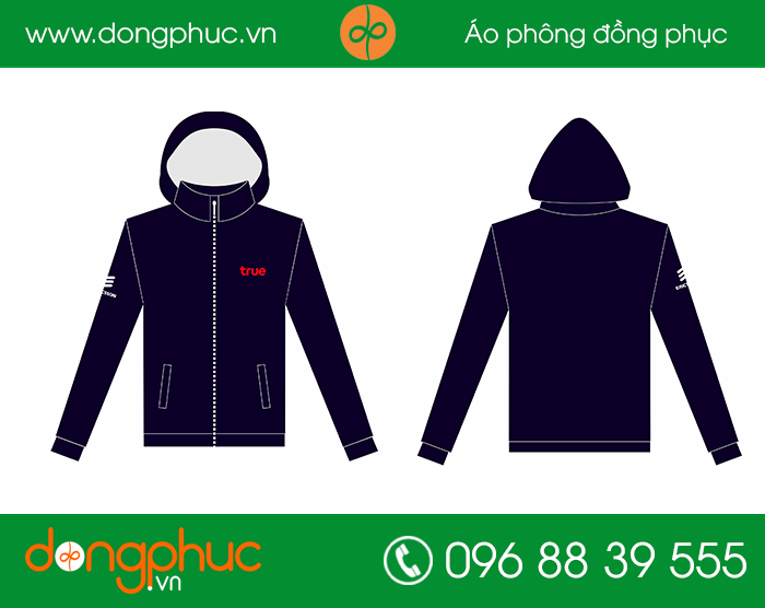 May đồng phục áo gió công ty True | May dong phuc ao gio