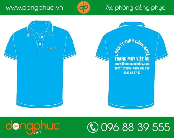 May đồng phục công ty TNHH thang máy Việt Âu | May dong phuc nha hang