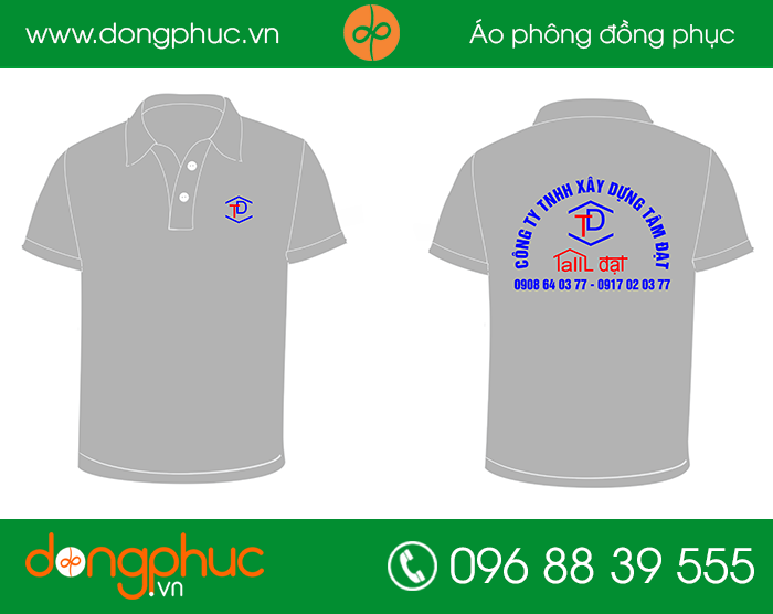 May đồng phục công ty TNHH xây dựng Tâm Đạt | May dong phuc nha hang