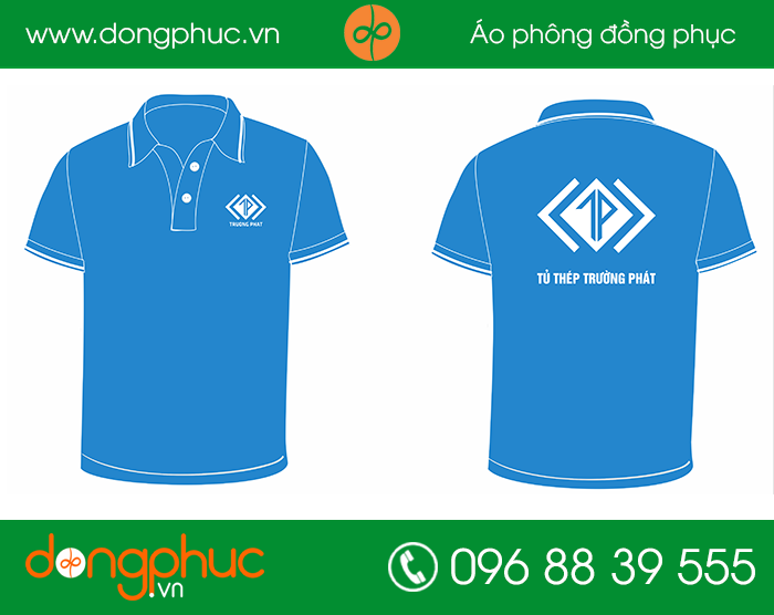May đồng phục cửa hàng tủ thép Trường Phát | May dong phuc nha hang