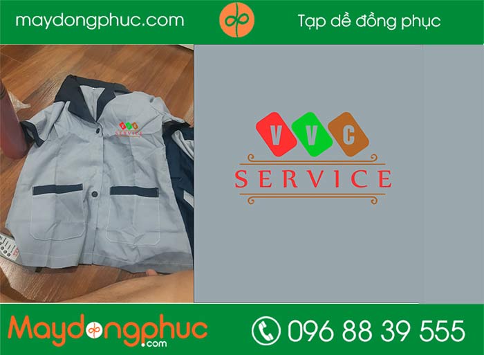 May áo đồng phục công ty VVC Service | May ao phong dong phuc