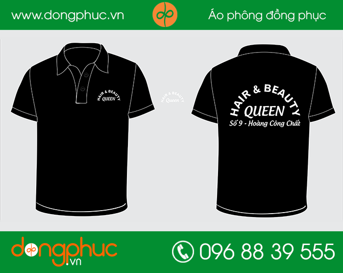 May đồng phục quán Hair & Beauty Qeen | May dong phuc nha hang
