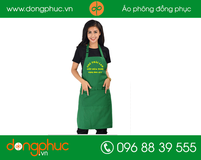 May tạp dề quán chè Thai Lan | May tap de
