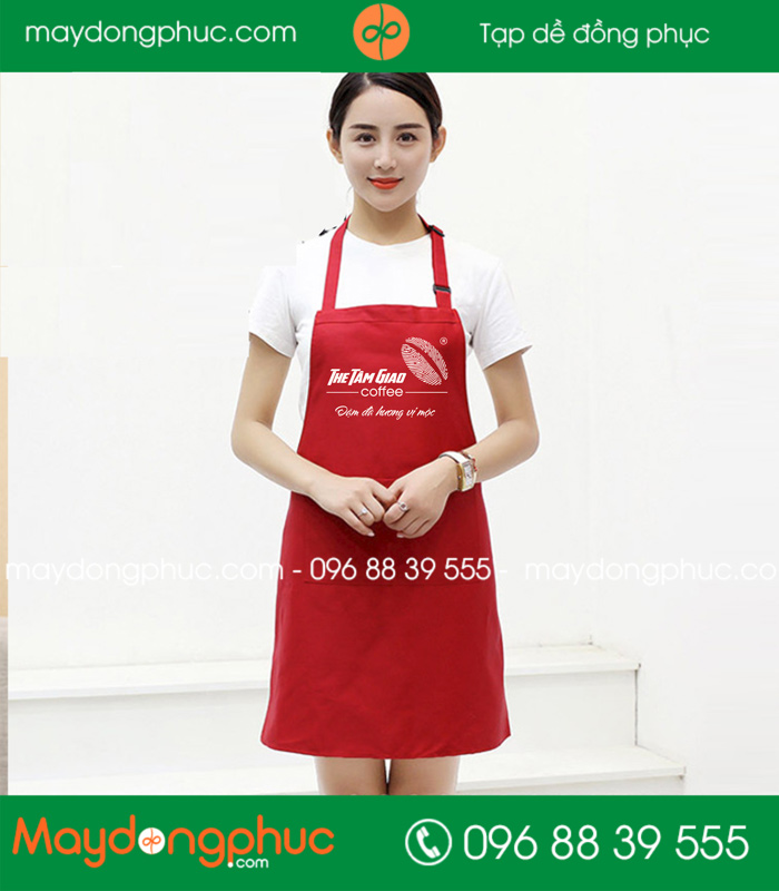 May tạp dề quán The Tam Giao Coffe | May tap de dong phuc