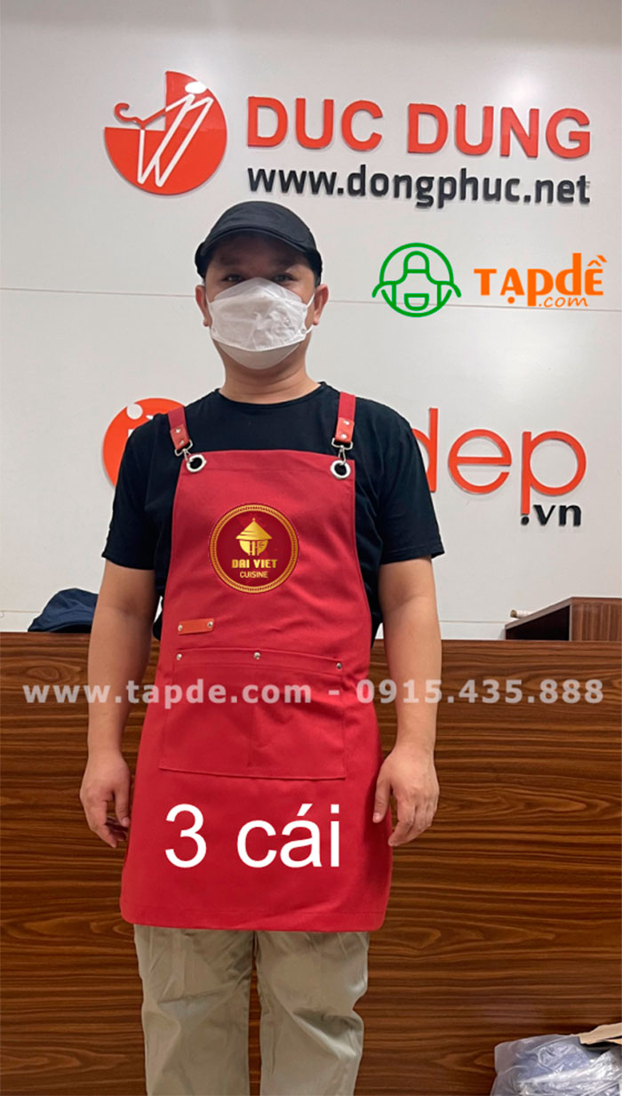 May tạp dề Nhà hàng Dai Viet Cuisine | May Tap de dong phuc