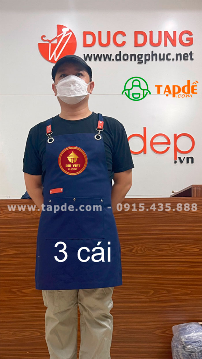 May tạp dề Nhà hàng Dai Viet Cuisine | May Tap de dong phuc