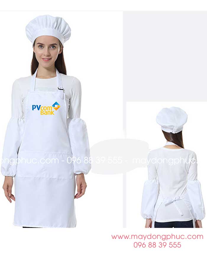 May tạp dề PVcombank | May  Tap de dong phuc
