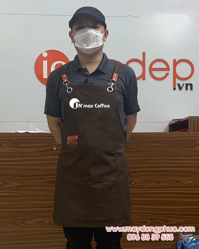 May tạp dề Quán N’Max Coffee | May Tap de dong phuc