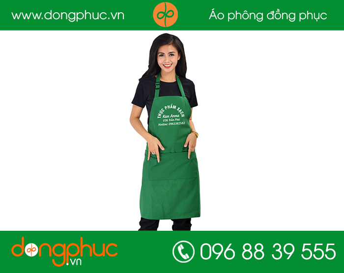 May tạp dề cửa hàng Kun Anna | May tap de
