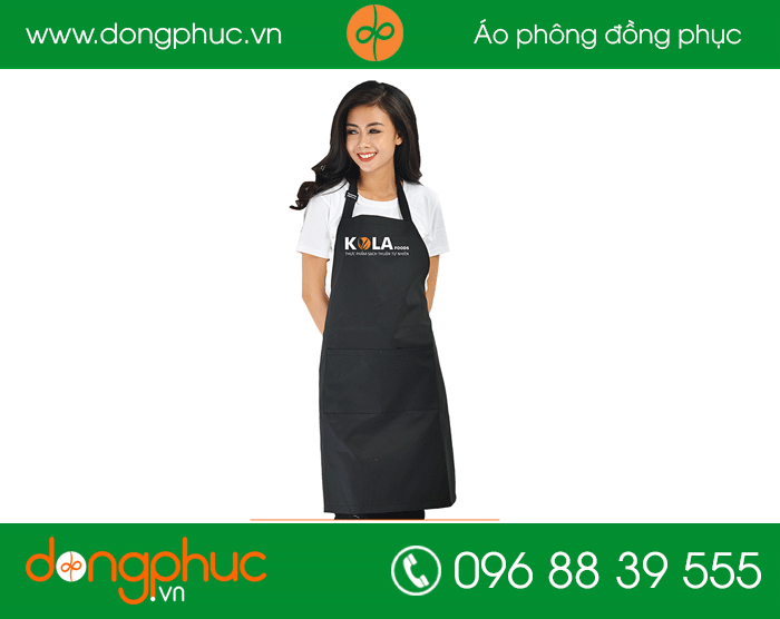 May tạp dề quán Kola | May tap de