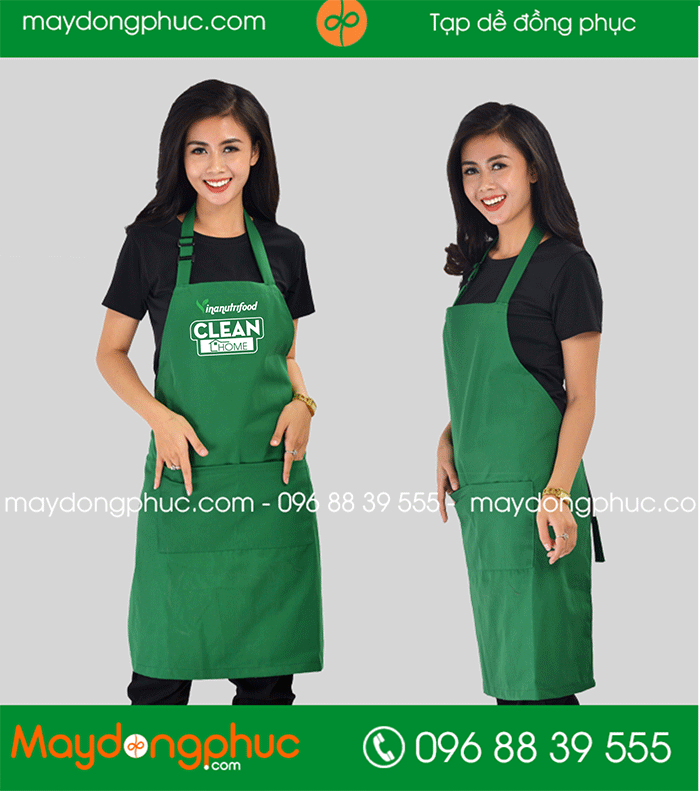 May tạp dề Công ty Inanufrifood Clean Home | May tap de dong phuc