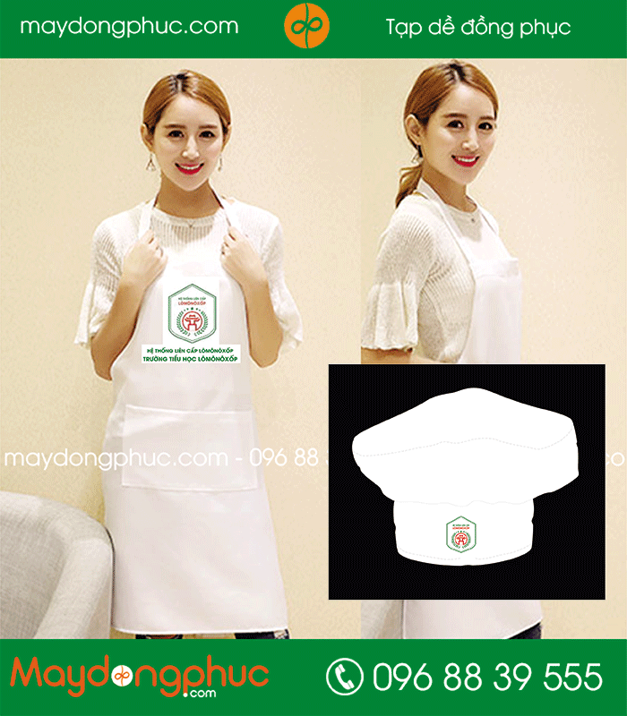 May tạp dề Trường Hệ thống liên cấp Lômônôxốp | May tap de dong phuc