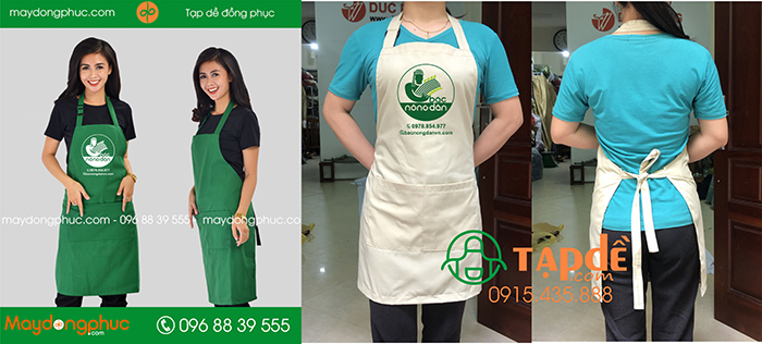 May tạp dề Bác Nông Dân | May tap de dong phuc