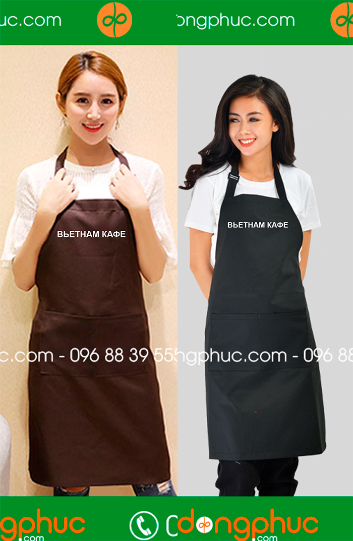 May tạp dề Bbetham Kafe | May tap de dong phuc