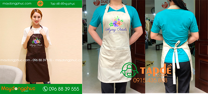 May tạp dề Cửa hàng Flying Petals | May tap de dong phuc