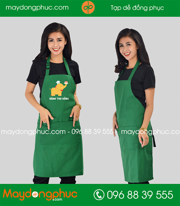 May tạp dề Cửa hàng Bánh Thu Hằng | May tap de dong phuc