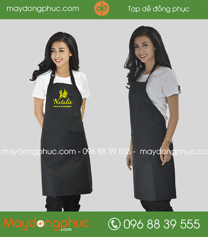 May tạp dề Học viện Natalie PMU & Academy | May tap de dong phuc