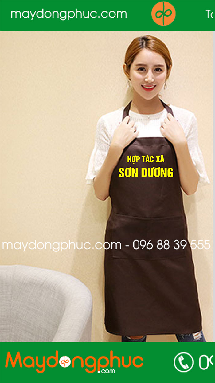 May tạp dề Hợp tác xã Sơn Dương | May tap de dong phuc