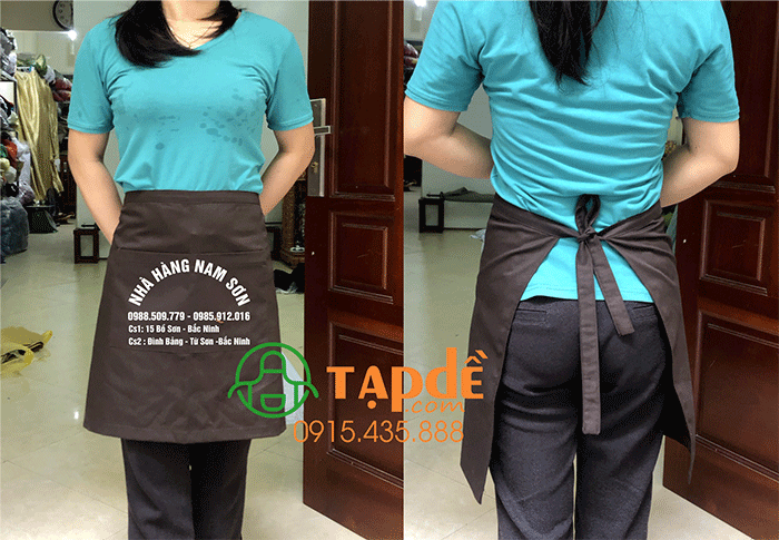 May tạp dề Nhà hàng Nam Sơn | May tap de dong phuc