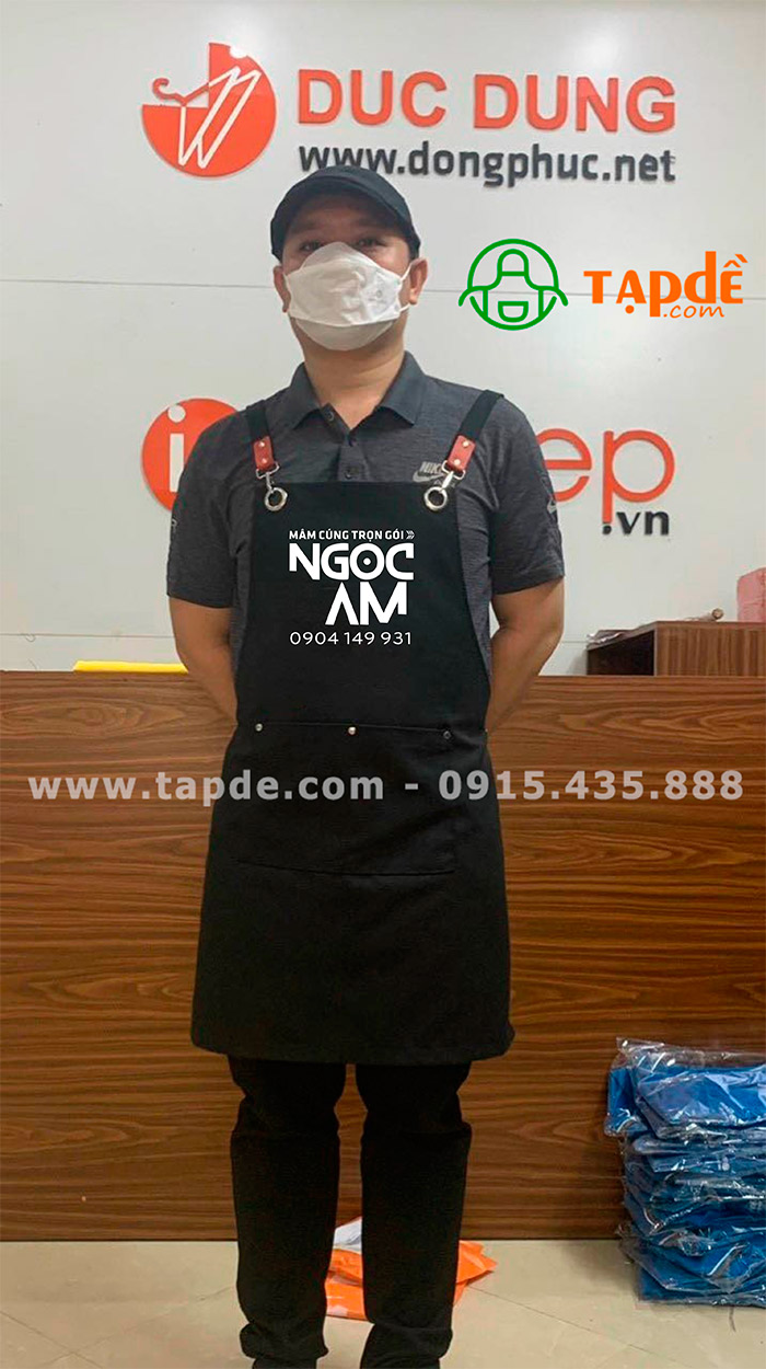 May tạp dề Nhà hàng Ngọc Am | May tap de dong phuc