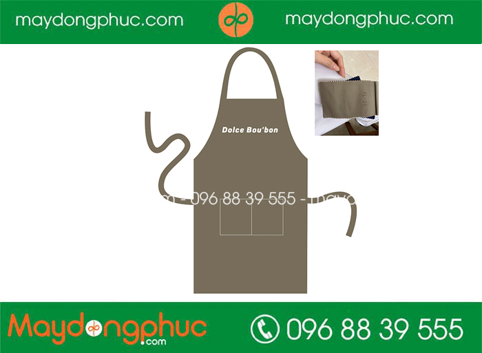 May tạp dề Quán Dolce Boubon | May tap de dong phuc