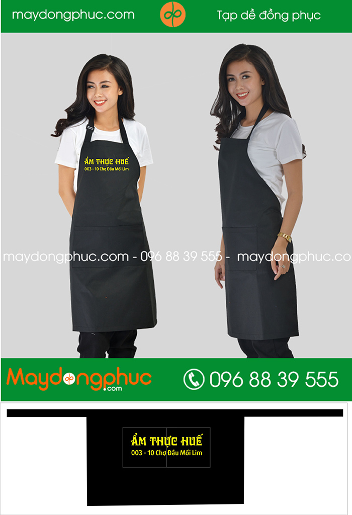 May tạp dề Quán Ẩm thực Huế | May tap de dong phuc