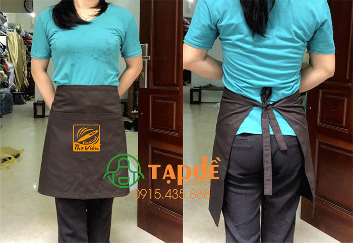 May tạp dề Quán bún bò huế Thợ Viên | May tap de dong phuc