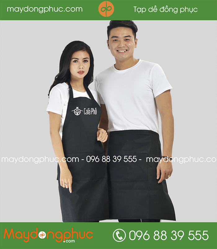 May tạp dề Quán Cafe Phố | May tap de dong phuc