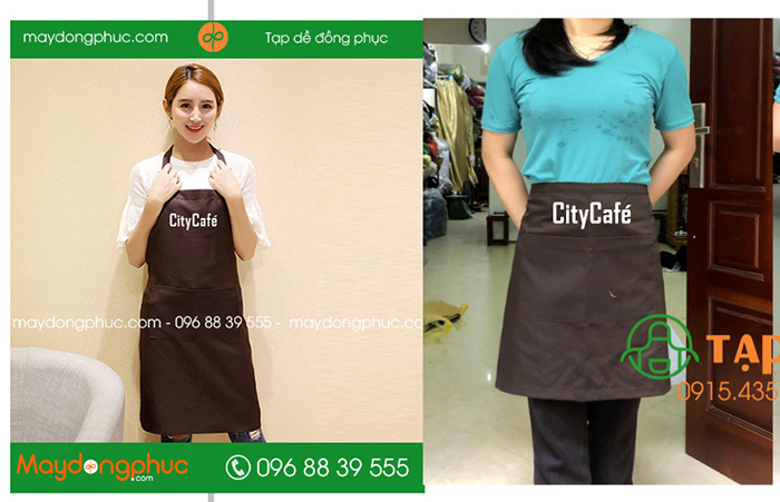May tạp dề Quán City Cafe | May tap de dong phuc