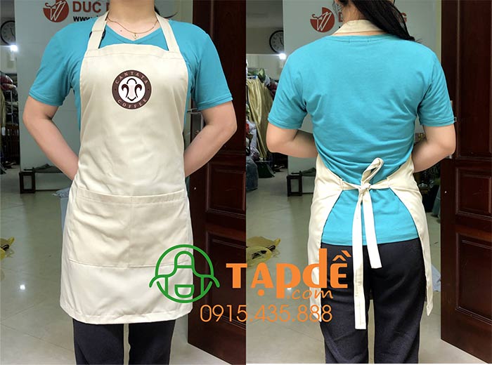 May tạp dề Quán coffee Cantata | May tap de dong phuc