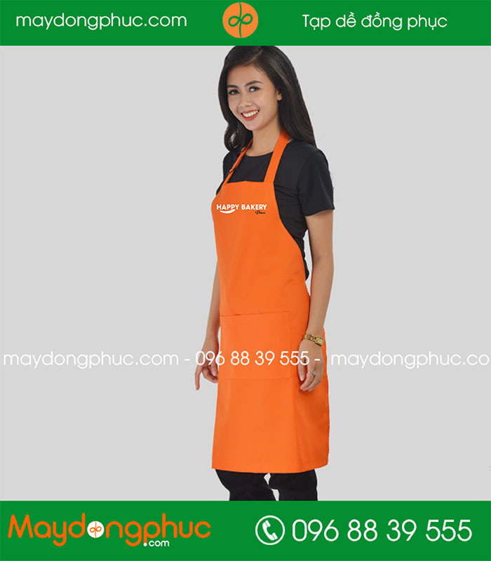 May tạp dề Quán Happy Bakery | May tap de dong phuc
