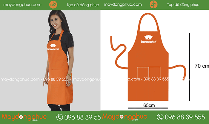 May tạp dề Quán HomeChef | May tap de dong phuc