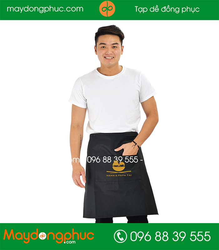 May tạp dề Quán Mama & Papa Tai | May tap de dong phuc