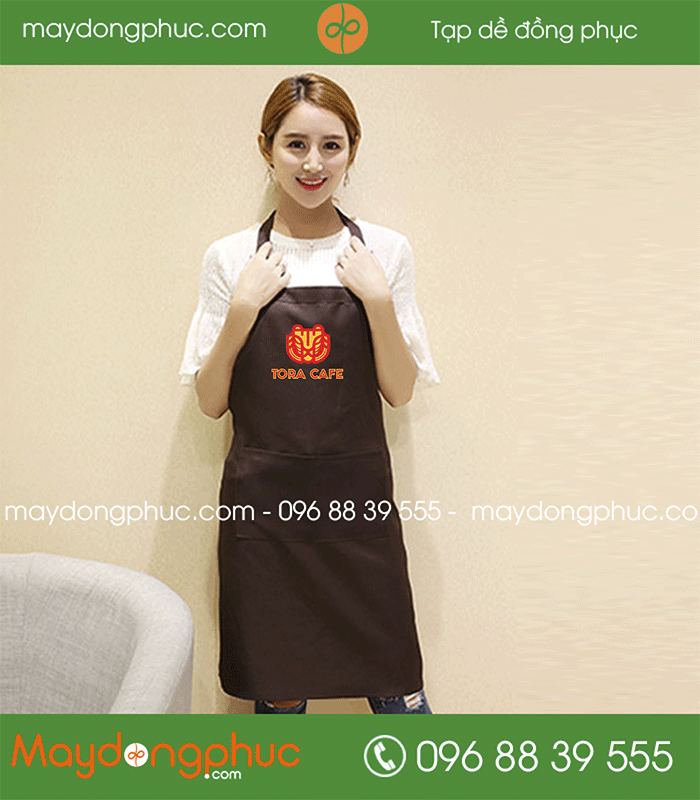 May tạp dề Quán Tora Cafe | May tap de dong phuc
