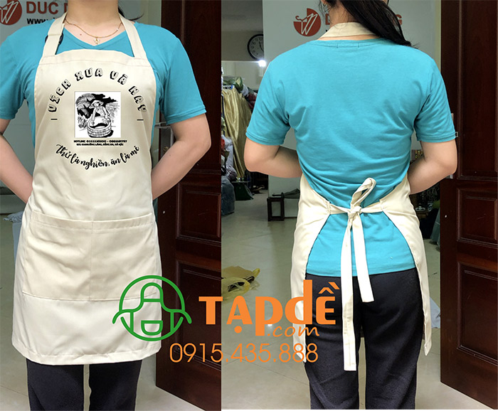 May tạp dề Quán Vích xưa và nay | May tap de dong phuc