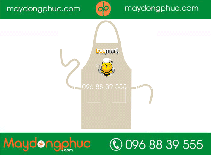 May tạp dề Siêu thị Beemart | May tap de dong phuc