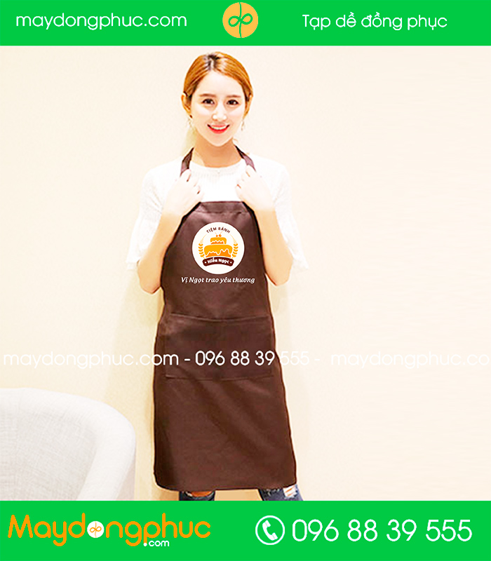 May tạp dề Tiệm bánh Hiếu Ngọc | May tap de dong phuc