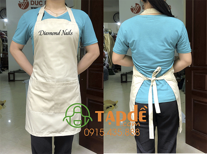 May tạp dề Tiệm Diamond Nails | May tap de dong phuc