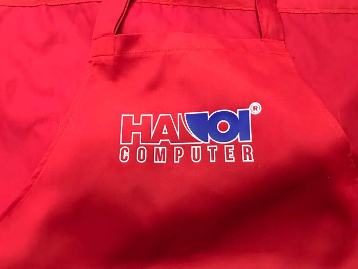 May tạp dề Cửa hàng Hà Nội Computer | May tap de dong phuc