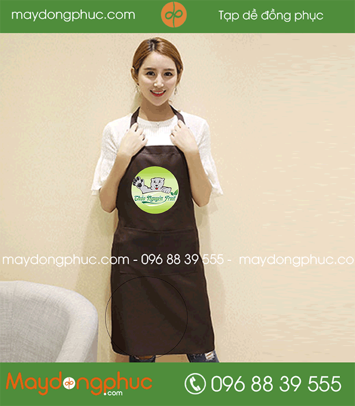 May tạp dề Cửa hàng Thảo Nguyên Fruit | May tap de dong phuc