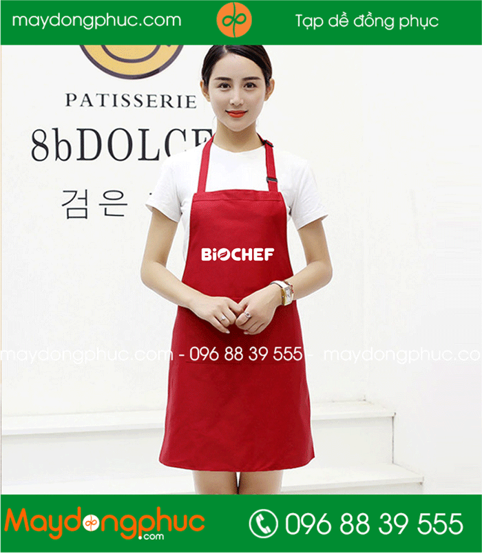May tạp dề Nhà hàng BIOCHEF | May tap de dong phuc