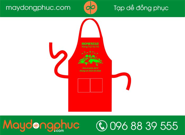 May tạp dề Nông trại Homestay | May tap de dong phuc