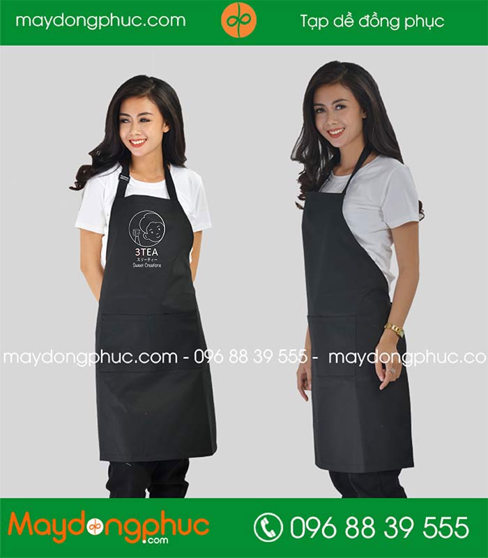 May tạp dề Quán 3Tea | May tap de dong phuc