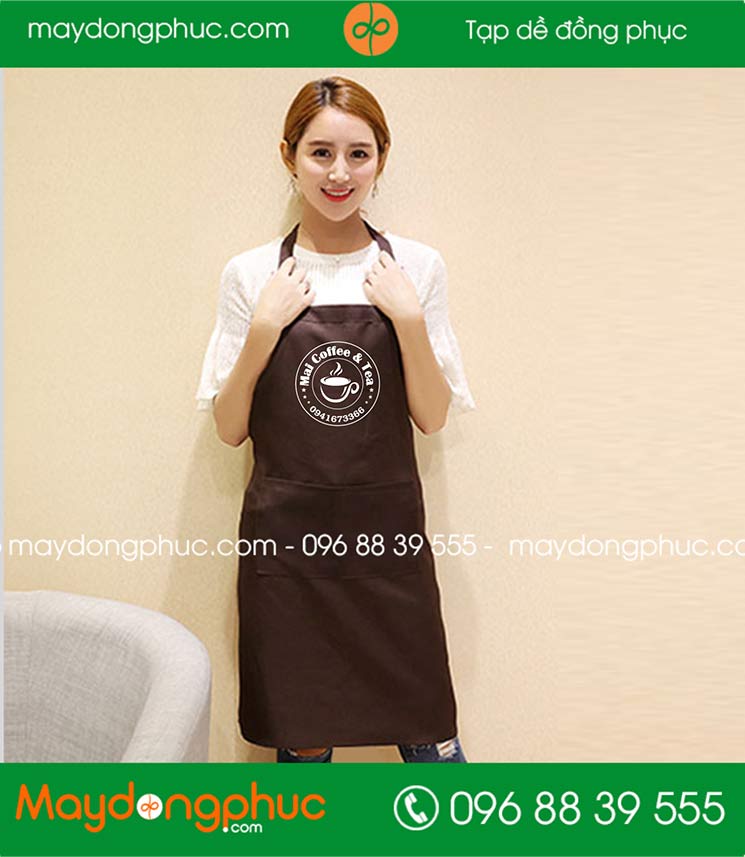 May tạp dề quán Mai Coffee & Tea | May tap de dong phuc
