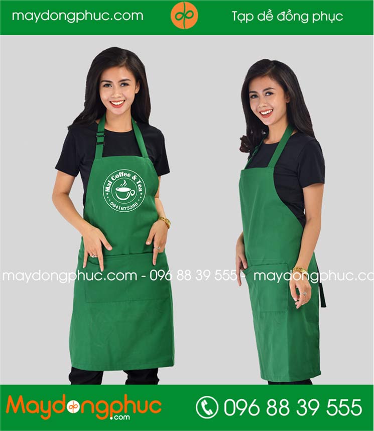 May tạp dề quán Mai Coffee & Tea | May tap de dong phuc