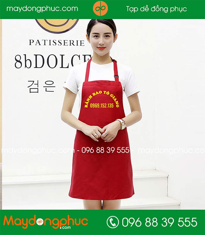 May tạp dề quán Bánh bao Tô Giang | May tap de dong phuc